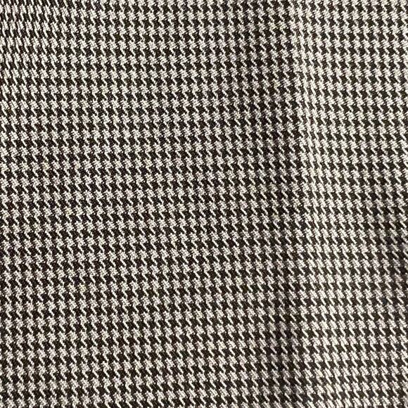 IZOD Brown & Tan Houndstooth Pleated Straight Leg Mens Dress Pants Mens 38 x 30 - Picture 9 of 15